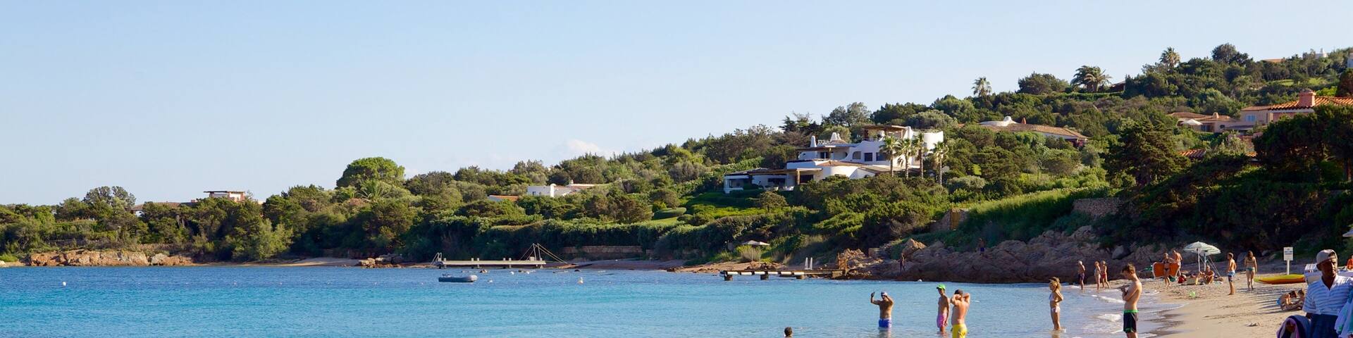 Romazzino Beach featuring a beach