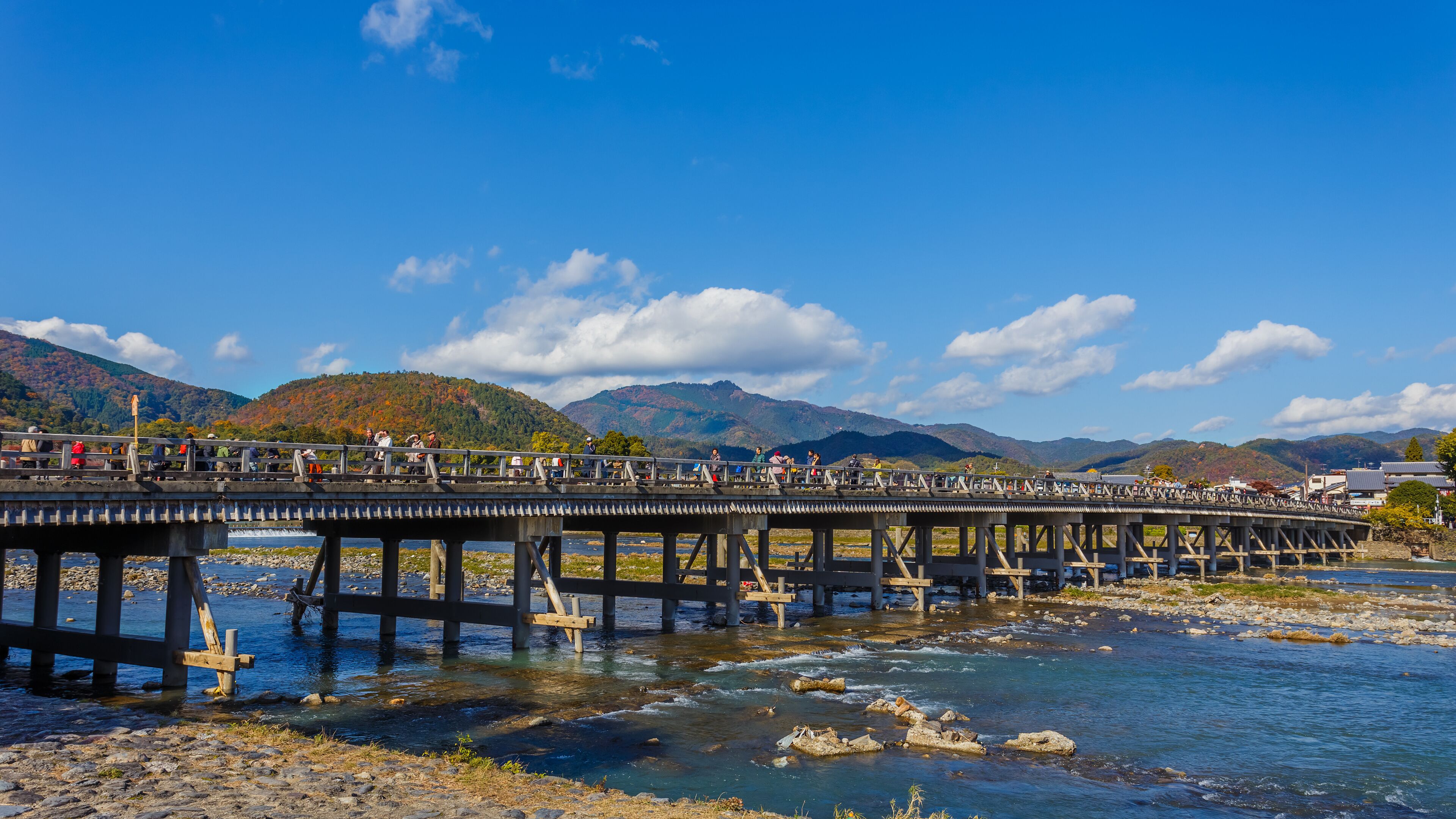 Togetsu-kyo Bridgeat Arashiyama in Kyoto