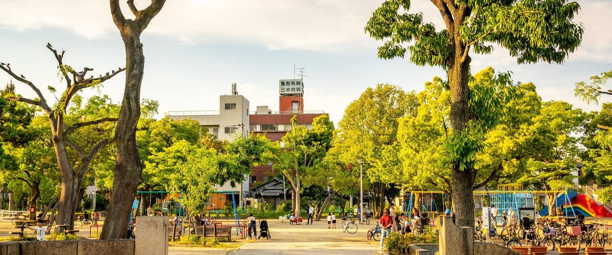 Sumiyoshi Park featuring a park