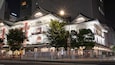 Kabuki-za Theatre which includes night scenes, a city and heritage elements