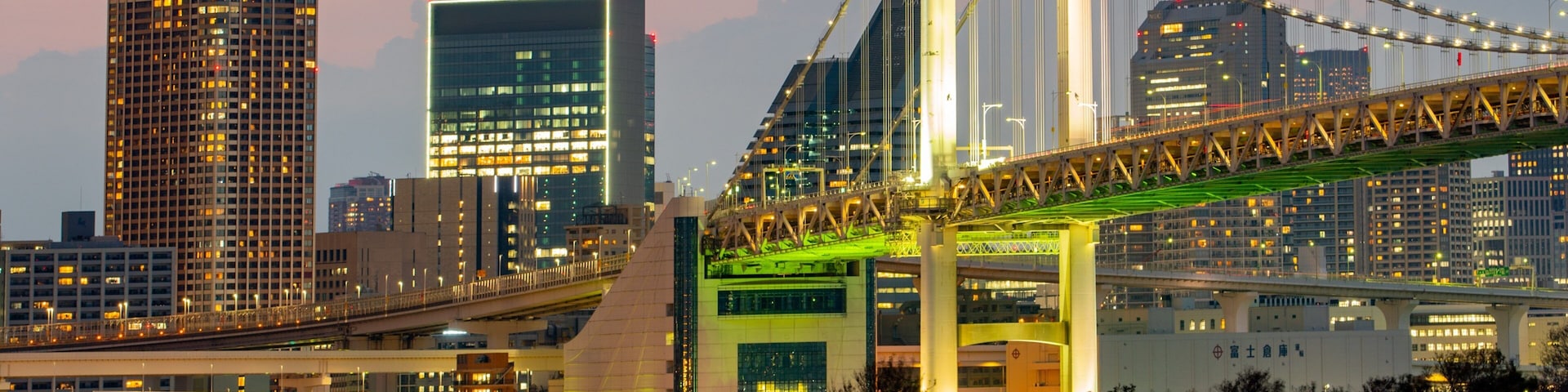 Rainbow Bridge featuring a bridge, landscape views and a river or creek