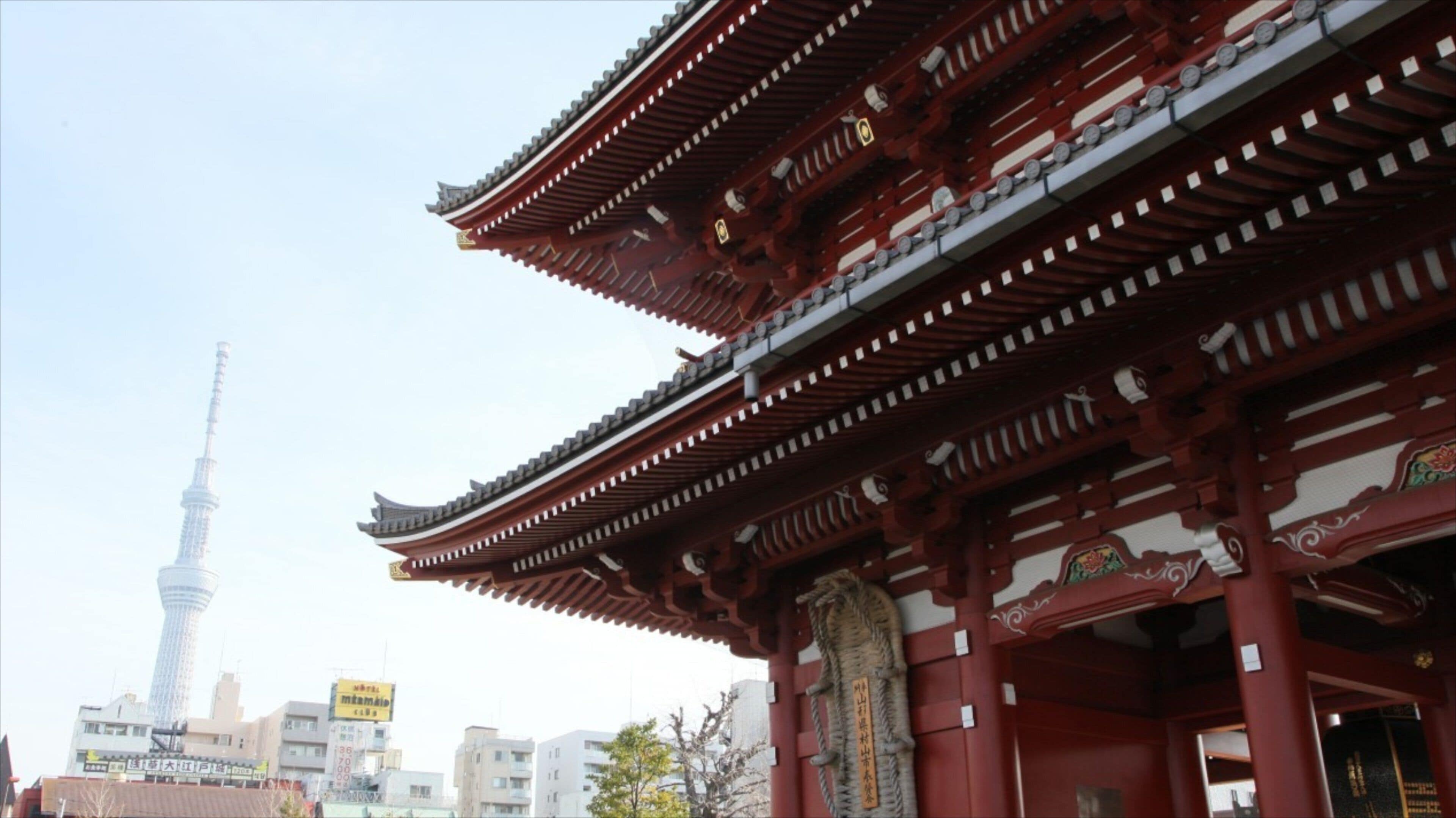 Sensoji Temple which includes religious elements and a temple or place of worship