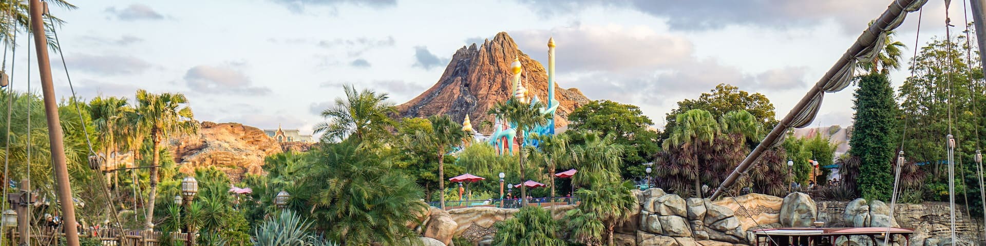 Attractions disneysea mediterranean harbor mountain and dock in tokyo,japan; Shutterstock ID 529713217