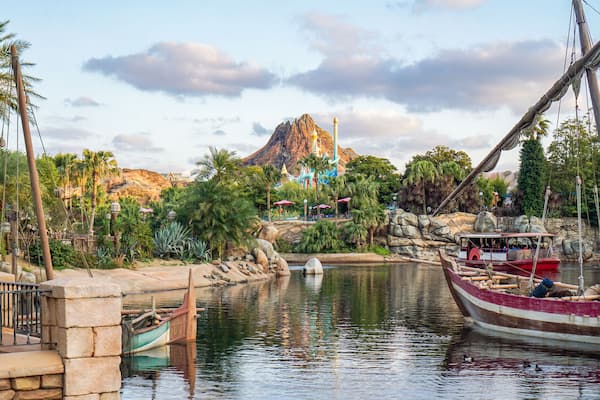 Attractions disneysea mediterranean harbor mountain and dock in tokyo,japan; Shutterstock ID 529713217