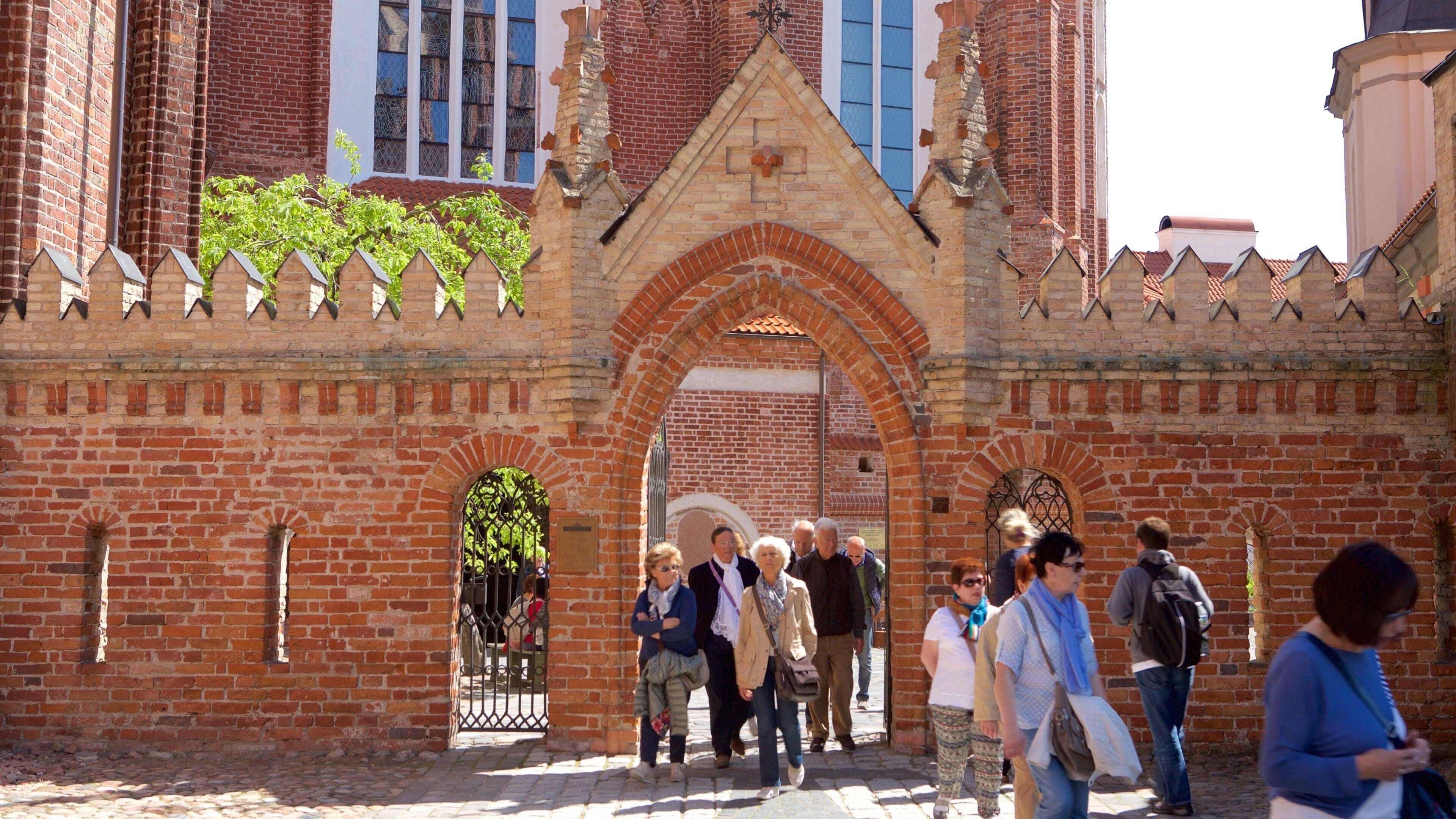 St. Anne\'s Church featuring heritage elements and a church or cathedral as well as a small group of people