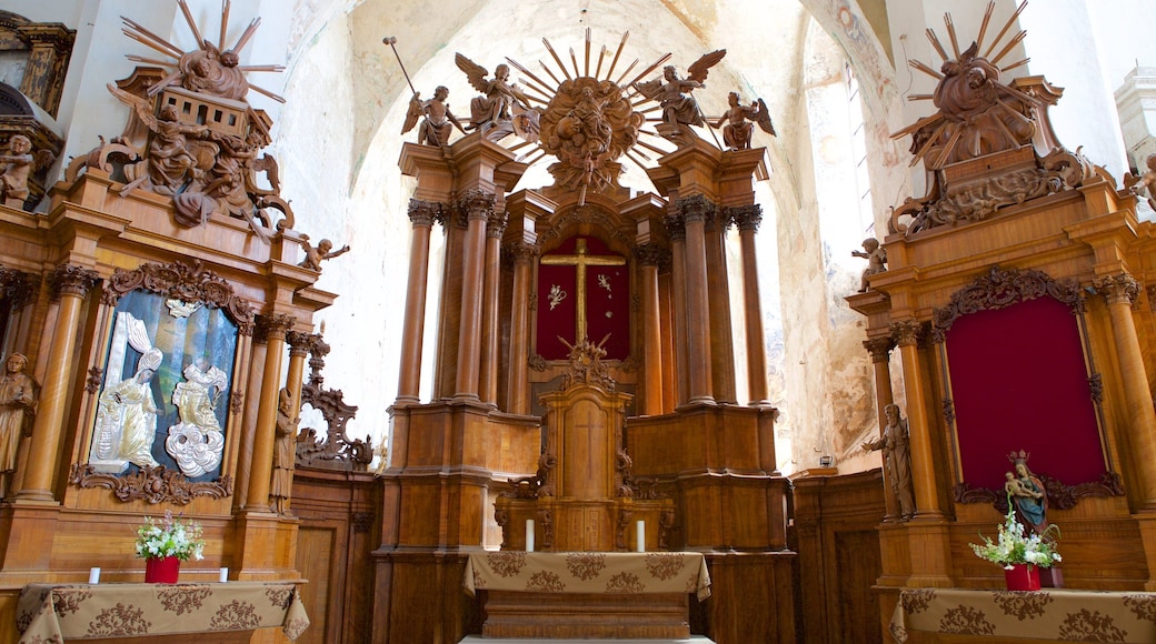 St. Anne\'s Church which includes interior views, religious aspects and heritage elements