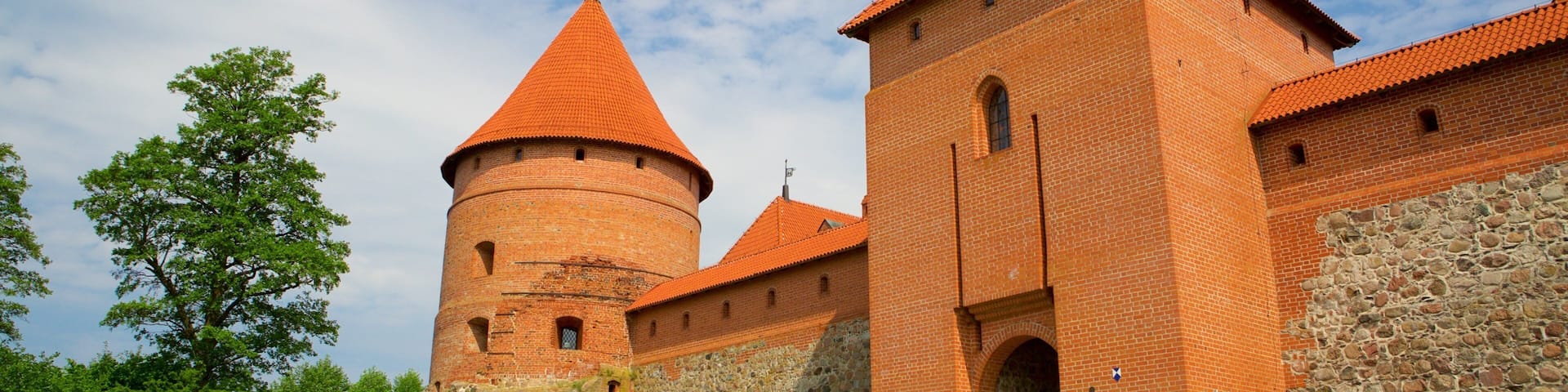 Trakai Island Castle which includes a castle and heritage elements