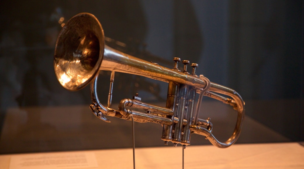 New Orleans Mint featuring interior views, heritage elements and music