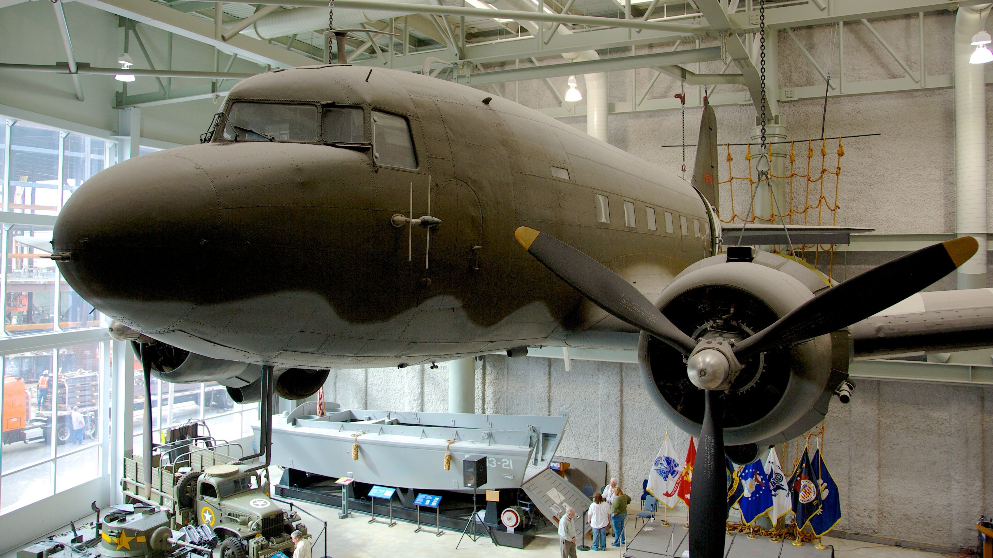 Historic military aircraft displayed at National World War II Museum in New Orleans
