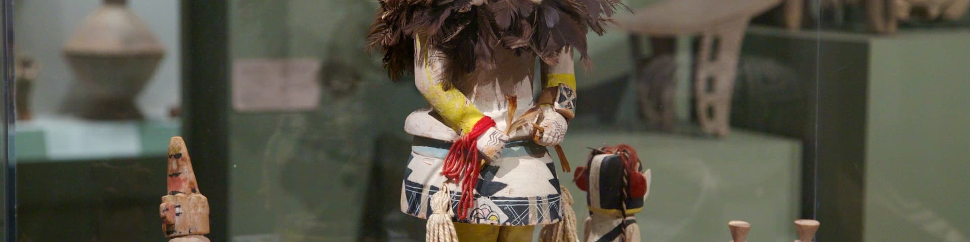 Unique Native American artifacts on display at New Orleans Museum of Art in Louisiana, showcasing cultural heritage and craftsmanship
