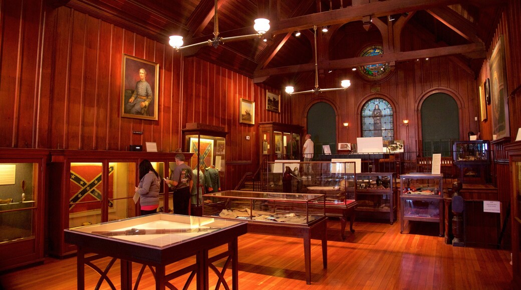 Confederate Memorial Hall Museum which includes interior views and heritage elements