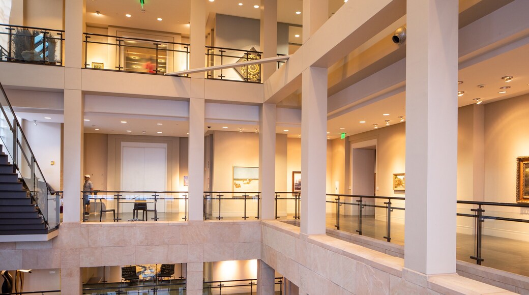 Ogden Museum of Southern Art featuring interior views