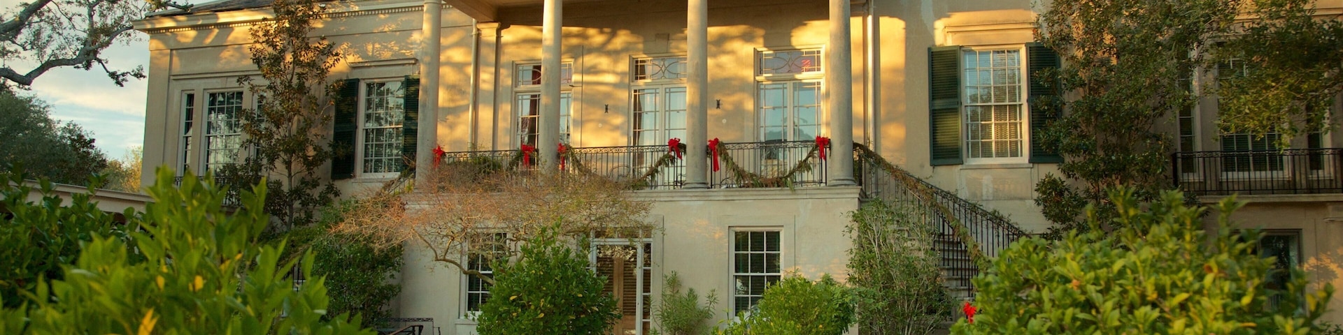 Longue Vue House and Gardens showing a house, a park and heritage elements