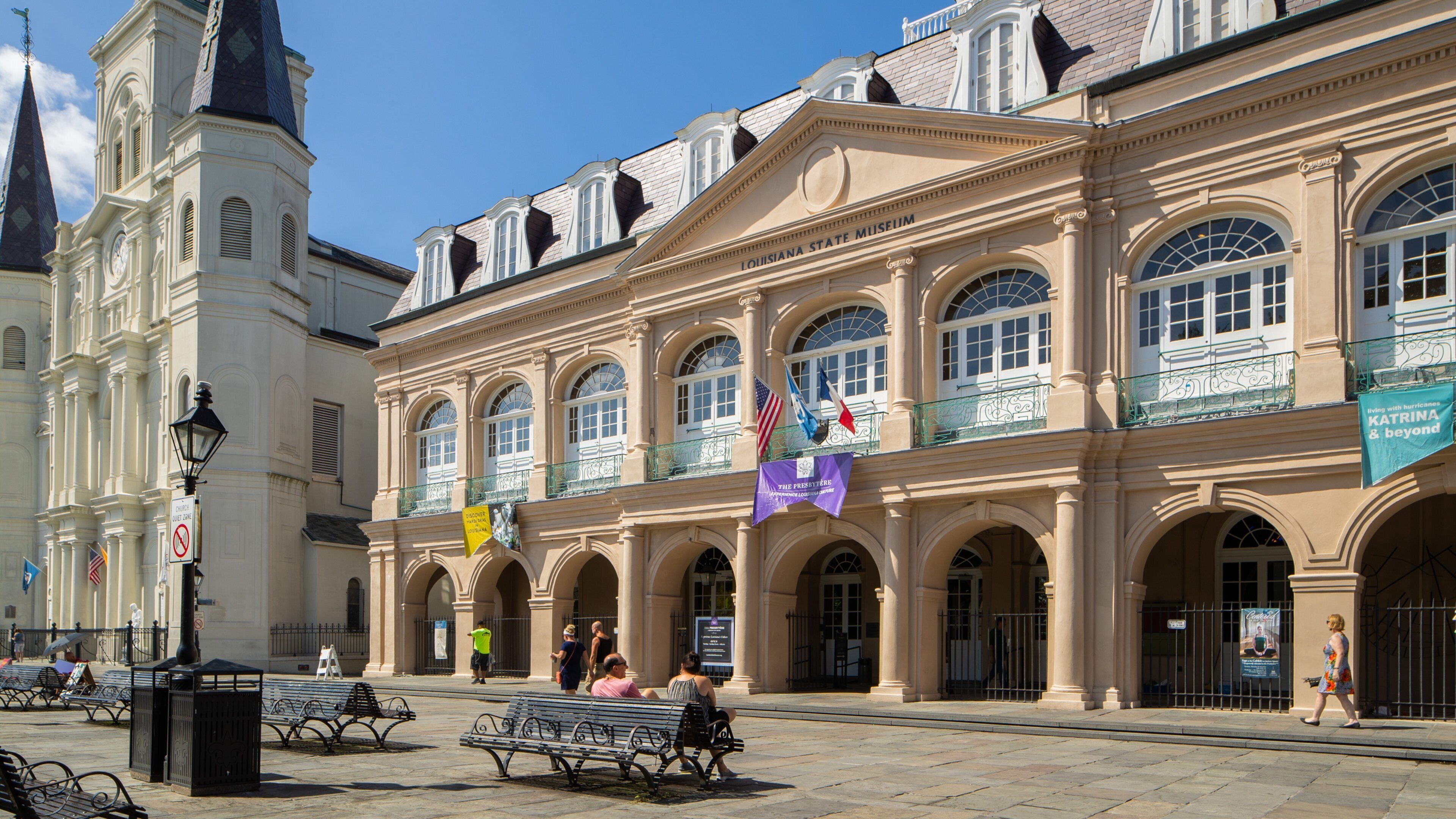 Presbytere featuring heritage elements and street scenes