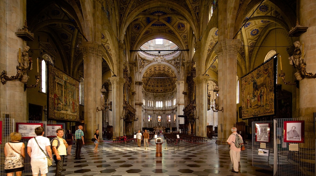Lake Como showing a church or cathedral, interior views and heritage architecture