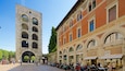 Piazza Vittoria which includes heritage architecture and a square or plaza