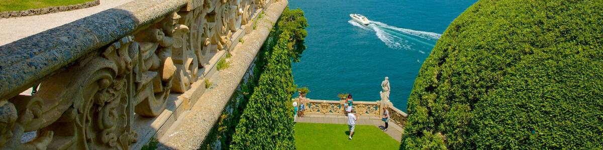 Lake Como which includes general coastal views, a coastal town and a bay or harbor