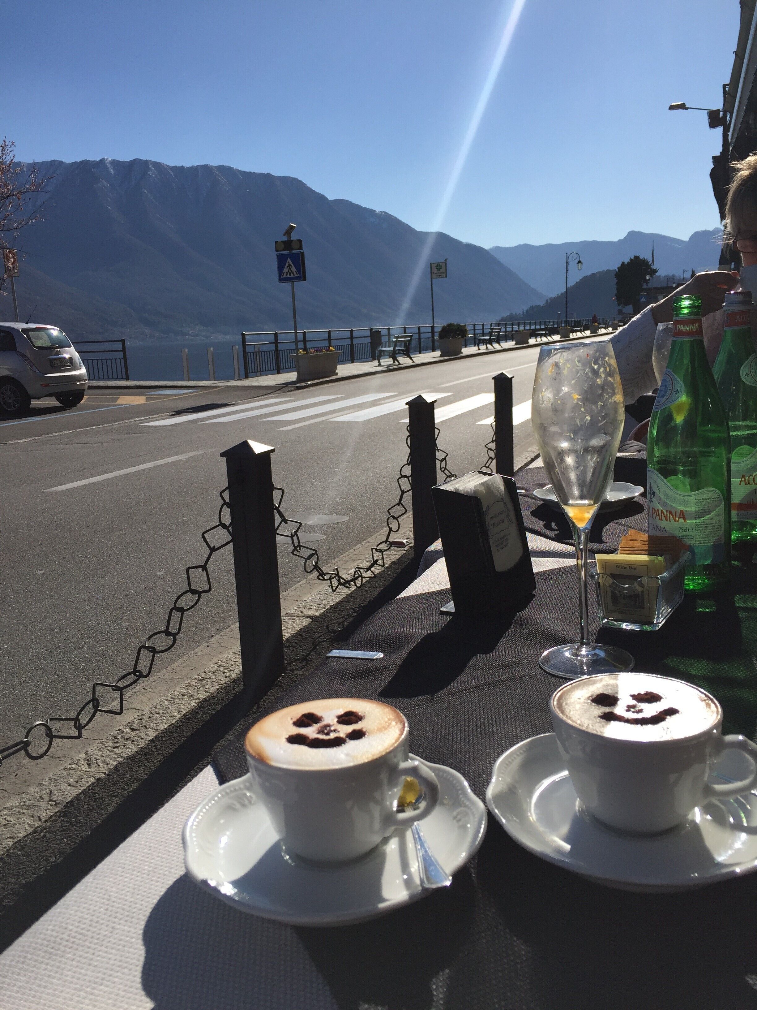 Relax with a coffee overlooking Lake Como after visiting the beautiful gardens of Villa Carlotta #lifeatexpedia