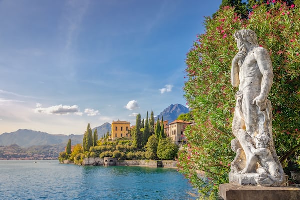 Varenna villa and gardens in Lake Como, Italy