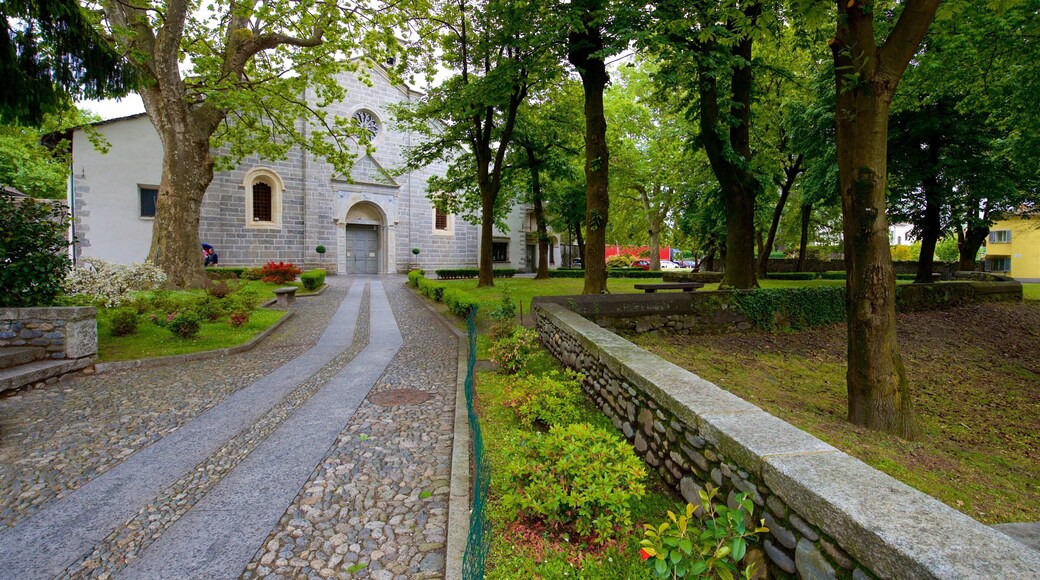 Madonna di Campagna Church featuring a park, a church or cathedral and heritage elements
