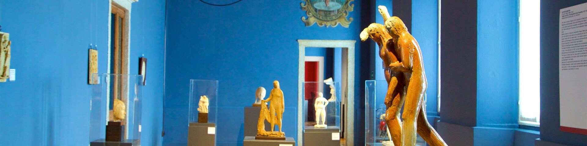 Museo del Paesaggio welches beinhaltet Innenansichten und Kunst