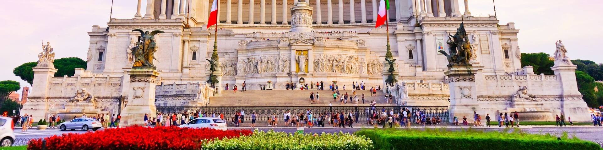 View of the National Monument to Victor Emmanuel II in Rome.; Shutterstock ID 521570119; Purchase Order: -