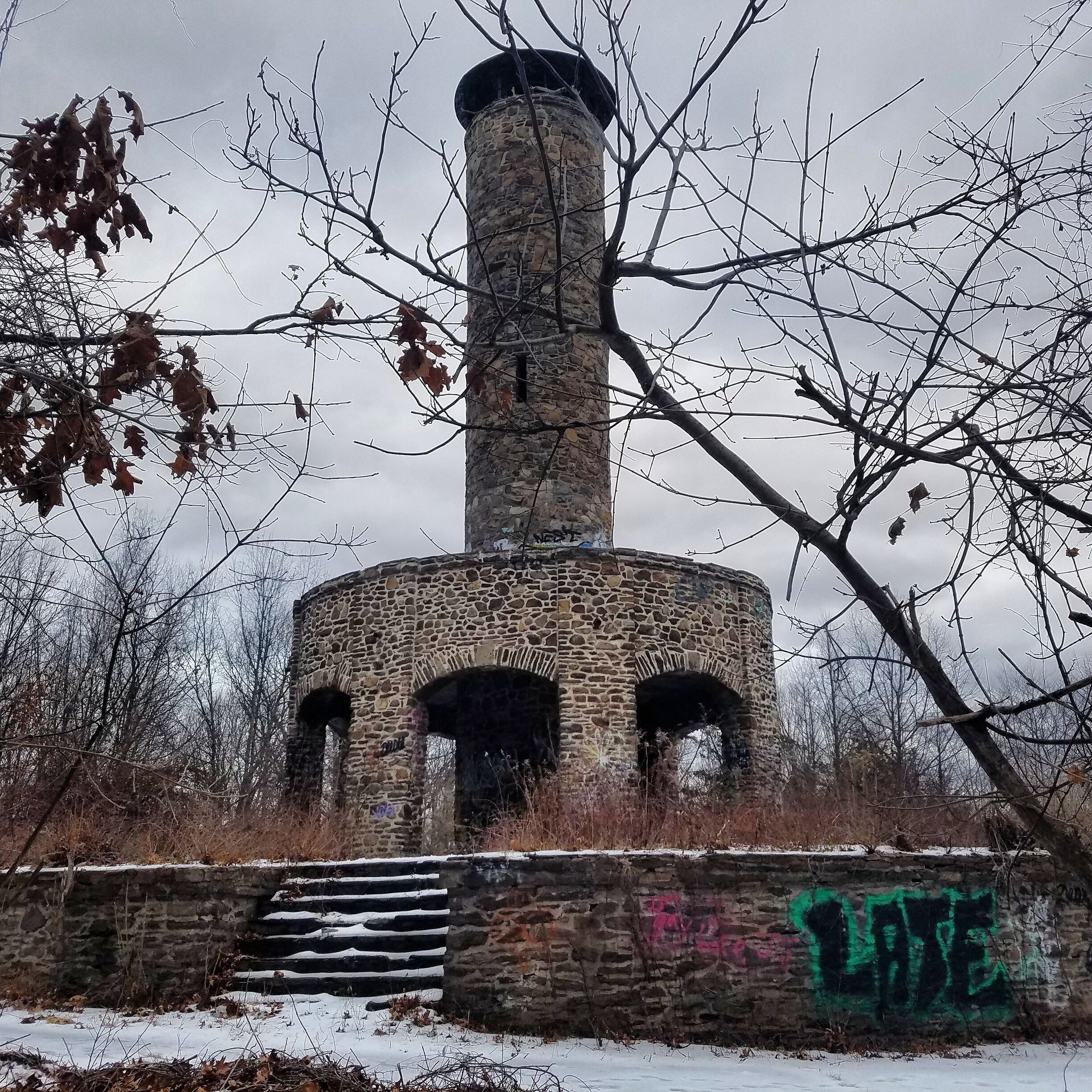 Abandoned tower in holyoke you can go to the top 