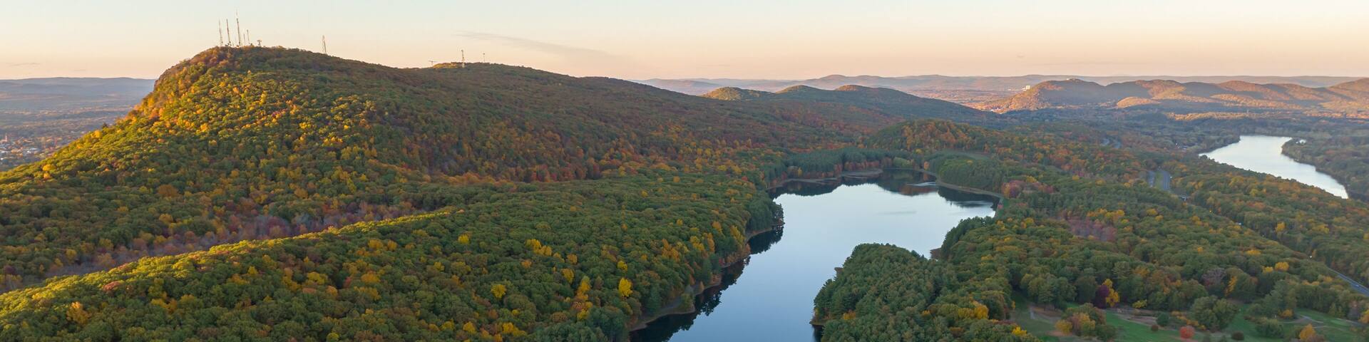 Holyoke MA - Mt Tom From High Altitude