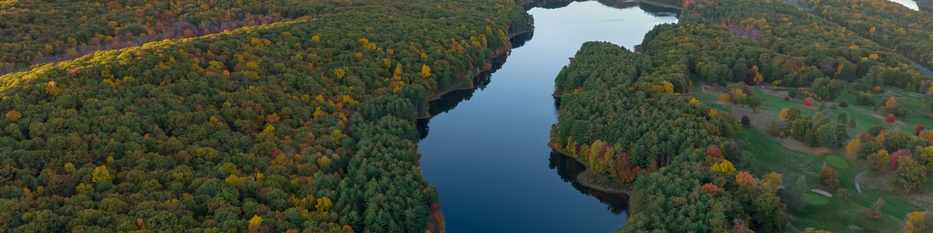Holyoke MA - Mt Tom From High Altitude