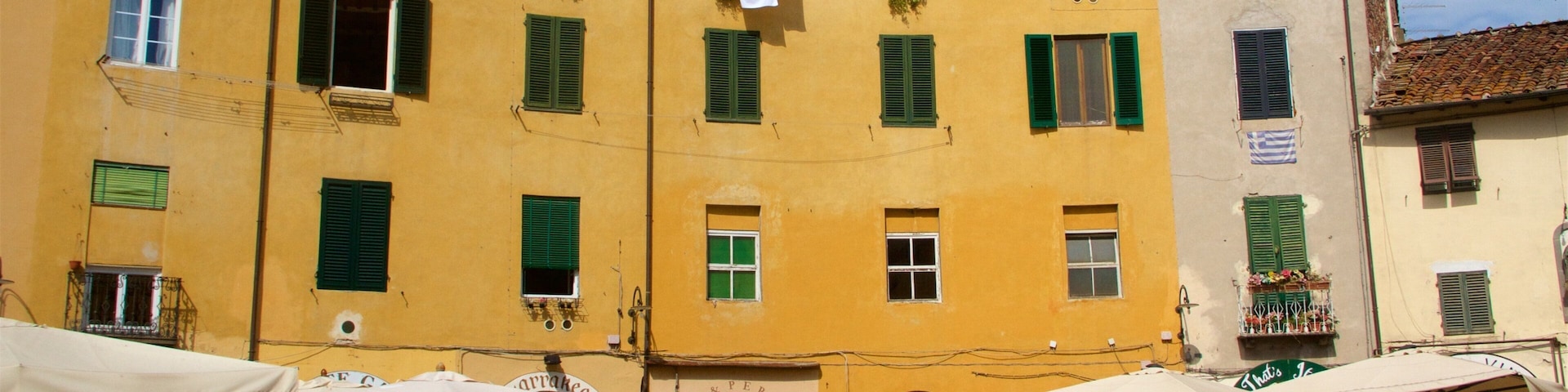 Church of San Michele in Foro featuring outdoor eating
