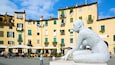 Piazza dell\'Anfiteatro which includes outdoor art, a square or plaza and a statue or sculpture