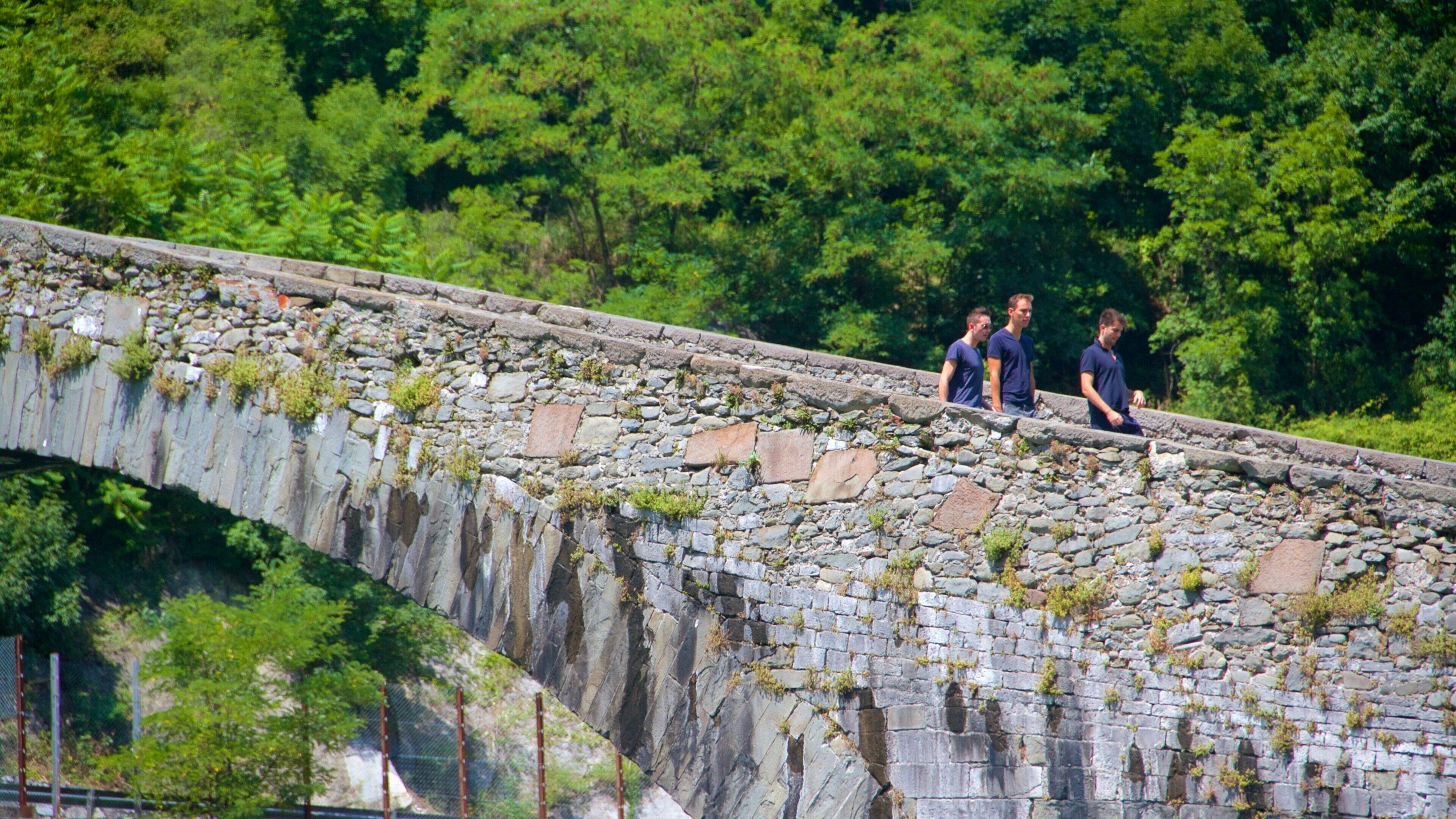 Ponte della Maddalena which includes a bridge as well as a small group of people
