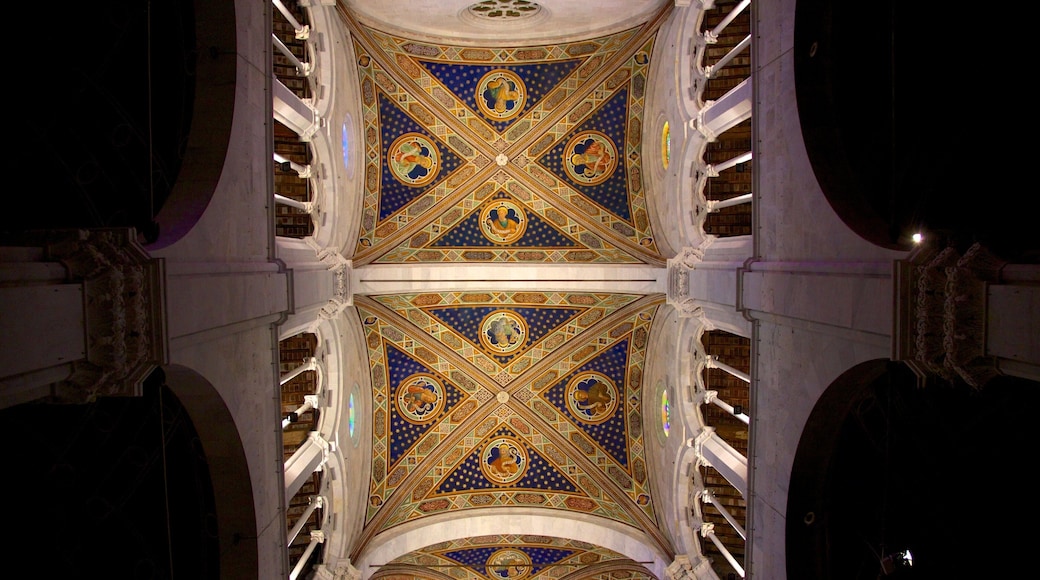 Cathedral of St Martin featuring interior views and religious elements