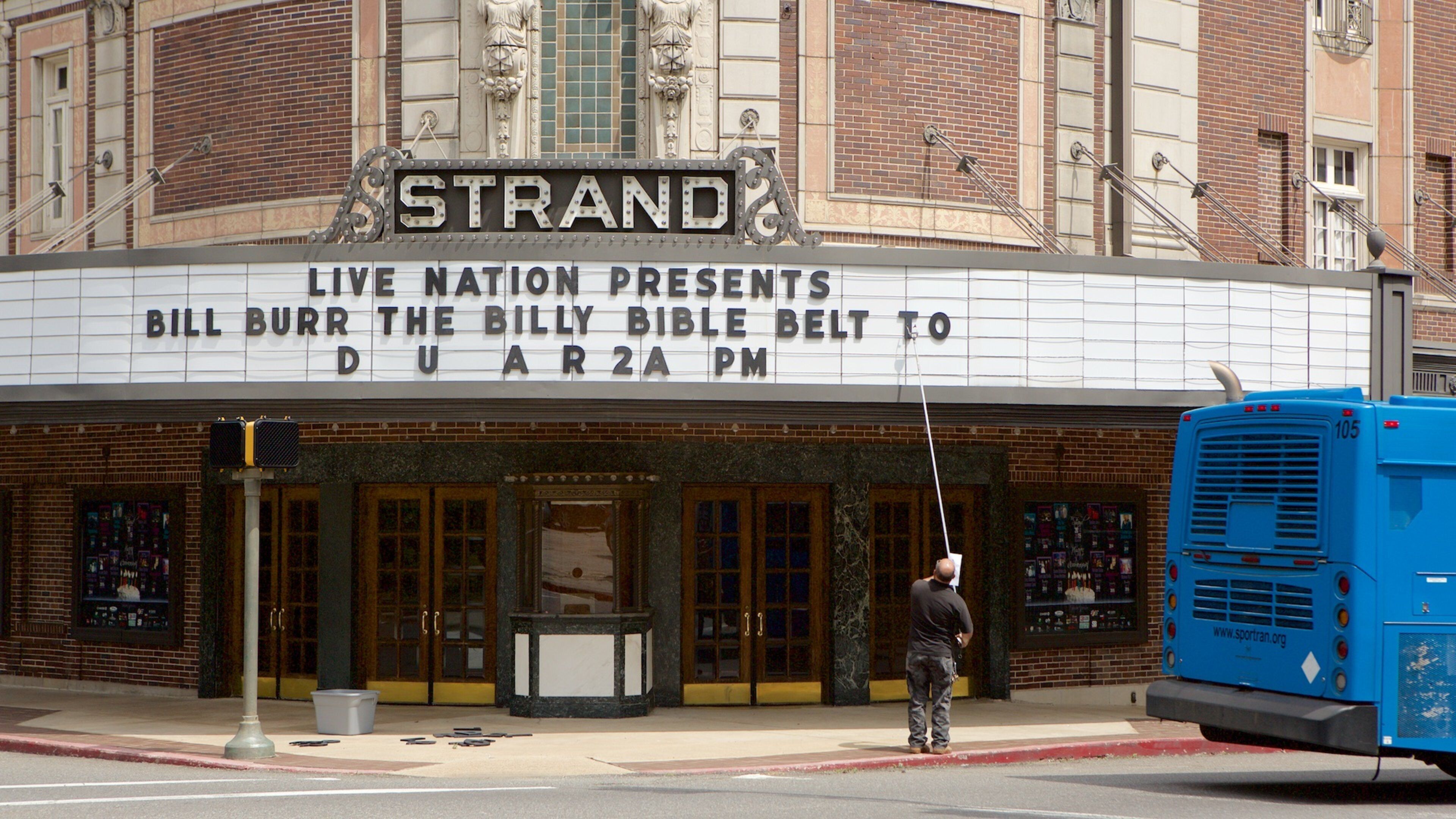 Strand Theatre showing heritage architecture and theatre scenes