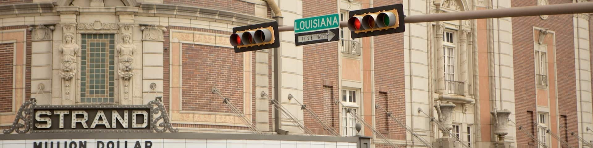 Strand Theatre which includes a city
