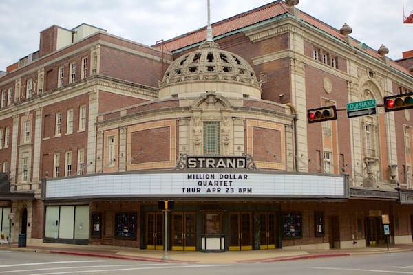 Strand Theatre featuring theater scenes and heritage architecture