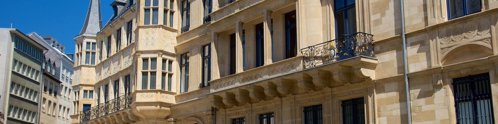 Großherzoglicher Palast mit einem Geschichtliches, historische Architektur und Burg