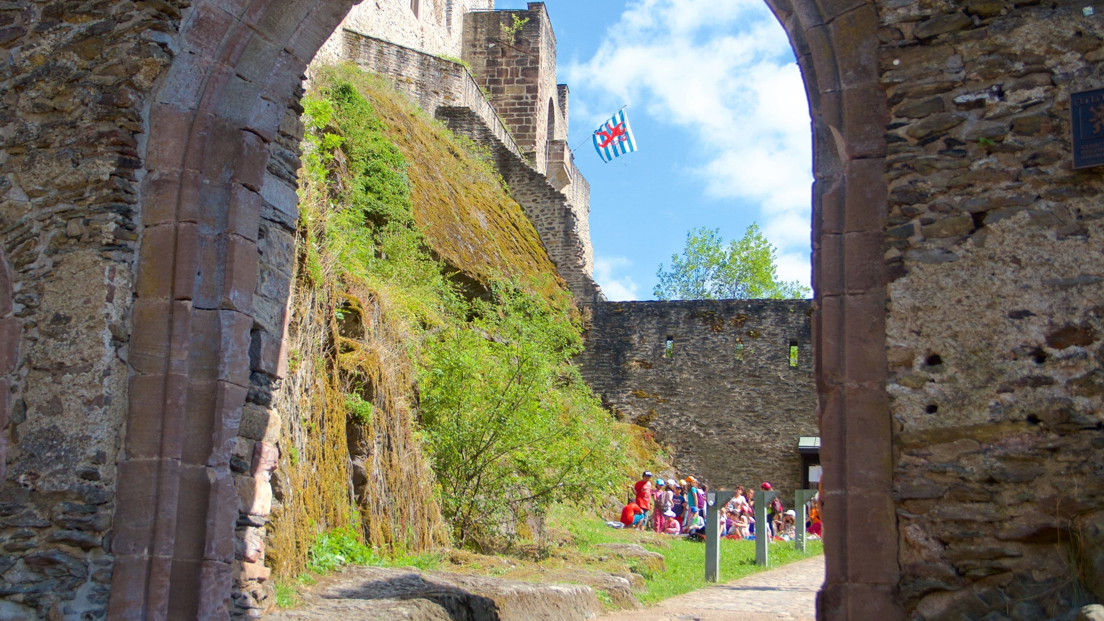 Vianden Castle showing heritage elements and a castle