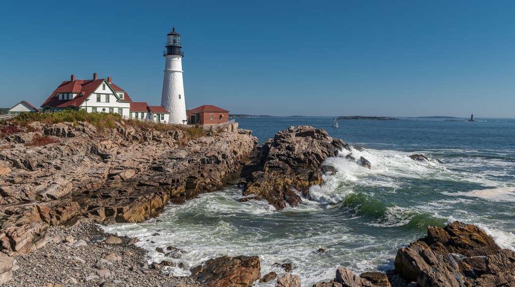 Portland Head Light, is a historic lighthouse in Cape Elizabeth, Maine.