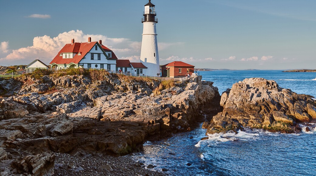 Portland Head Lighthouse at Cape Elizabeth, Maine, USA.