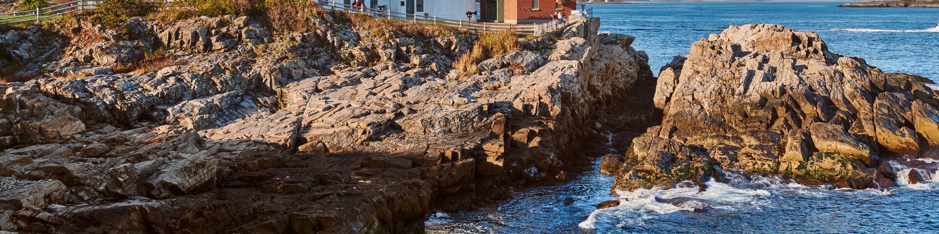 Portland Head Lighthouse at Cape Elizabeth, Maine, USA.