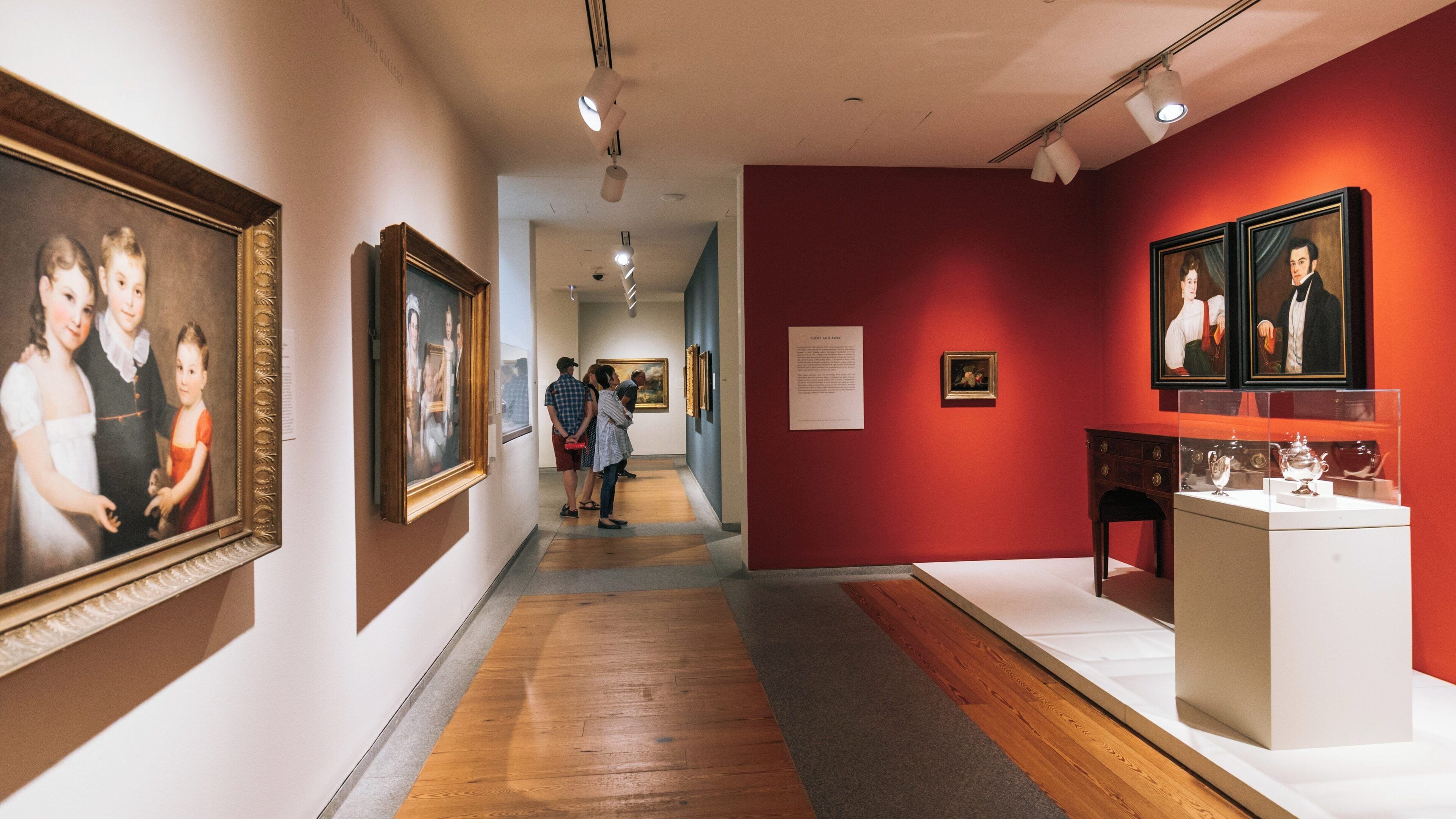 Exploring art collections at Portland Museum of Art in downtown Portland, Maine