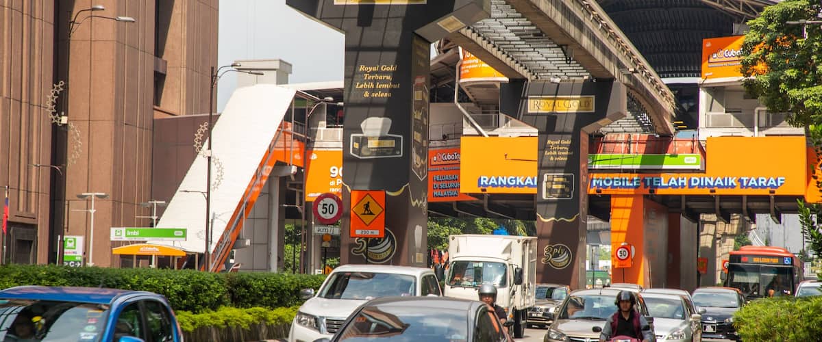 Berjaya Times Square featuring street scenes and a city
