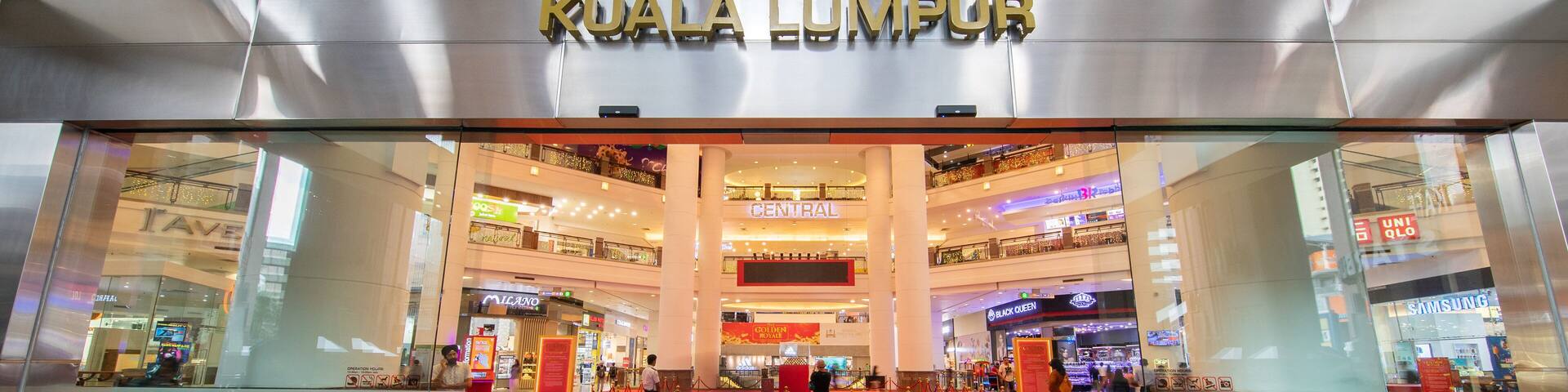 The entrance to the Berjaya Times Square shopping mall in Kuala Lumpur.