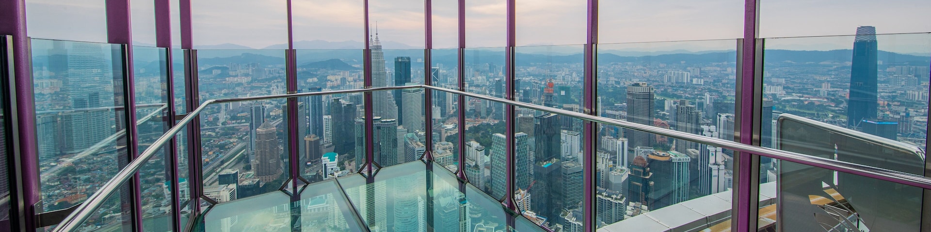 Menara Telekom featuring interior views, a city and views