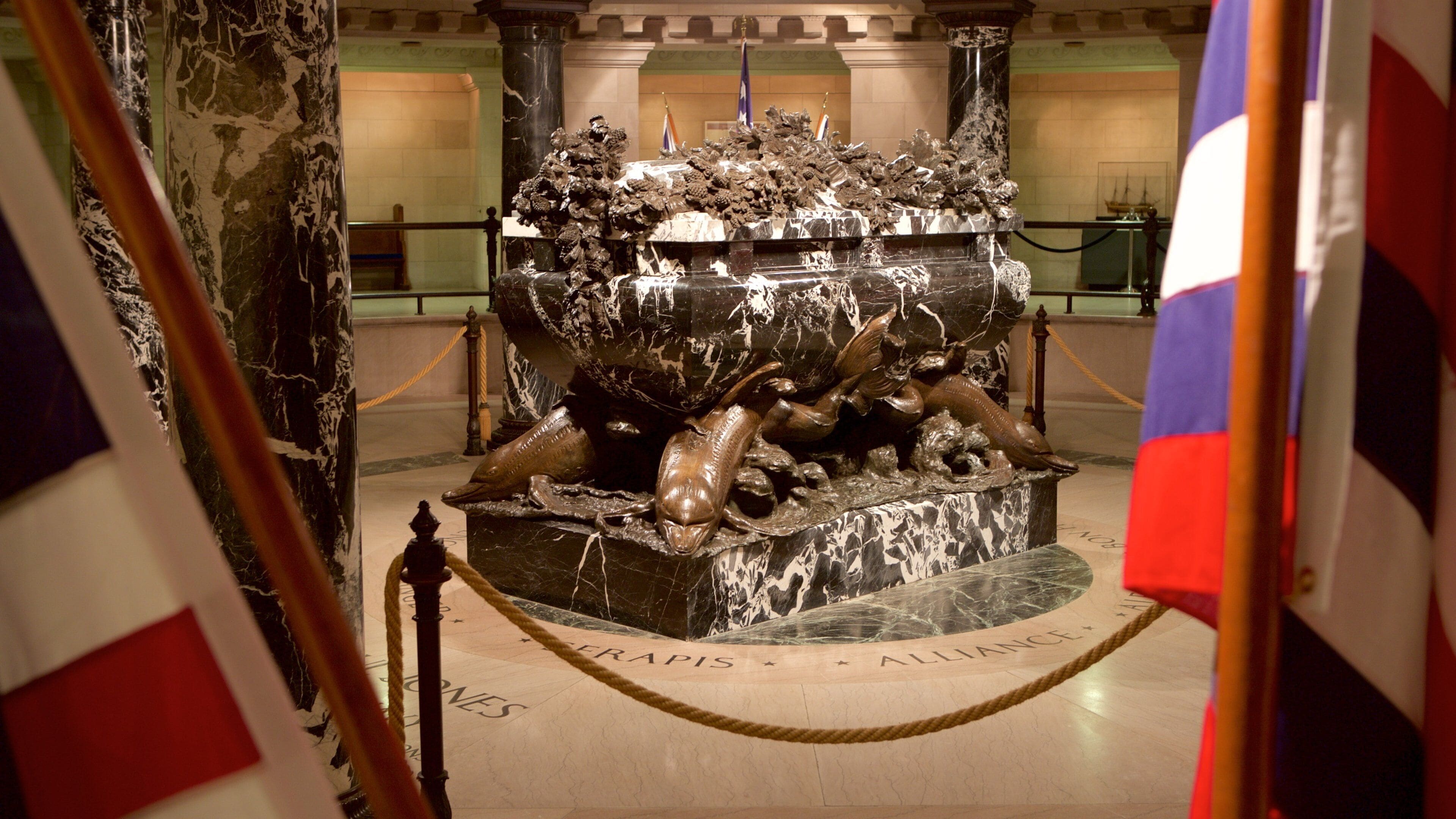 U.S. Naval Academy featuring heritage architecture, interior views and military items