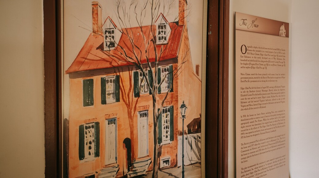 Edgar Allan Poe Museum and House which includes art