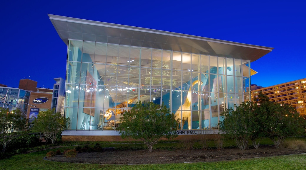 Maryland Science Center showcases interactive exhibits in Baltimore during twilight hours