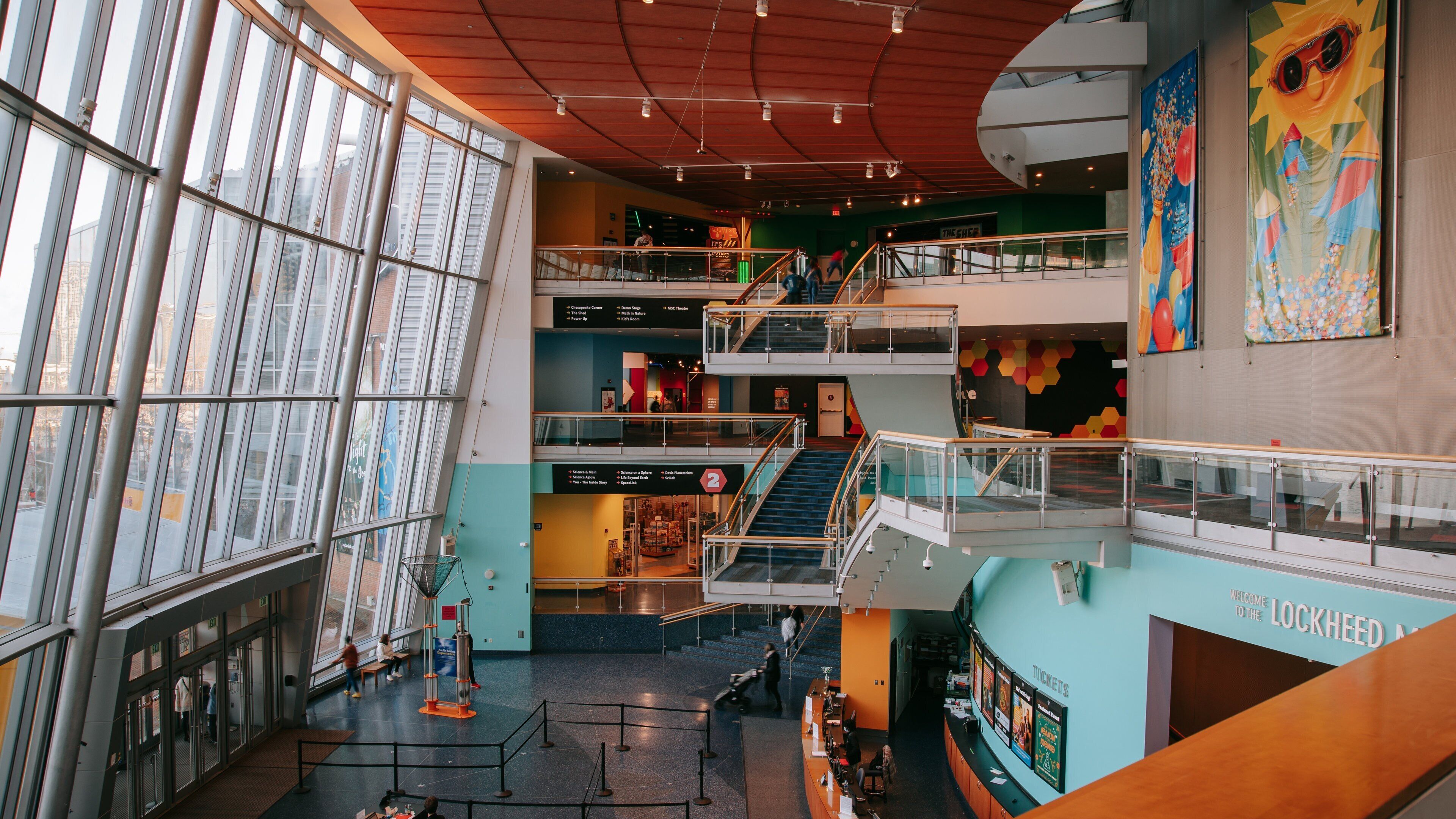 Maryland Science Center showing interior views