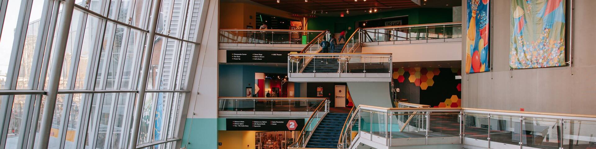 Maryland Science Center showing interior views